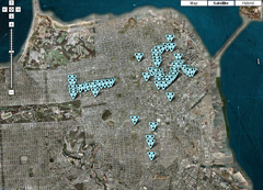 Soundmap by stanza. An online open source database of city sounds from around the world, that can be listened to, used in performances on laptops, or played on mobiles via wireless networks. Initially all sounds by Stanza you can now contribute your own found sounds.